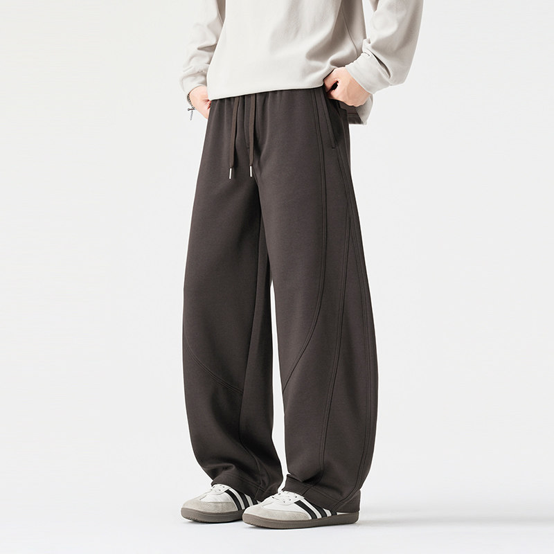 PKL 秋冬340g加绒运动裤男卫裤宽松直筒大码弯刀休闲裤美式潮牌,男装,卫裤,淘宝优惠券,粉丝福利购,淘宝优惠卷