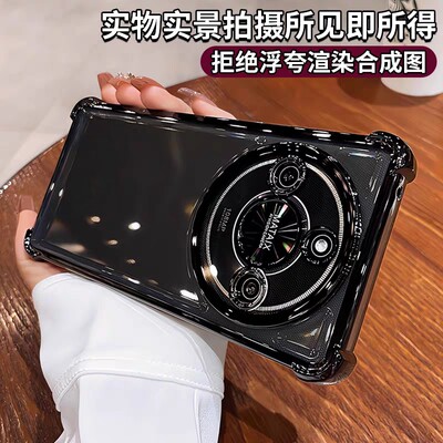 适用荣耀x70手机壳新款x80i气囊防摔X50保护套高级感x60pro透明X40GT全包x50pro硅胶网红畅玩70Plus软v40男女