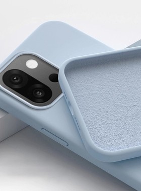 奶蓝色耐脏适用一加Ace6手机壳新款ace5pro真液态硅胶一加15高级感一加13保护套3pro镜头全包2v防摔oneplus6T