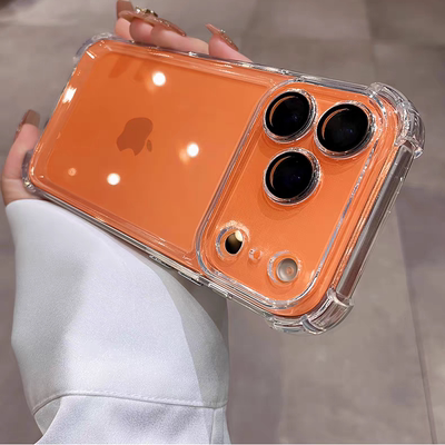 适用苹果17promax手机壳iphone17pro新款air镜头全包16气囊电镀防摔15p保护14透明13套高级感12男女硅胶外壳