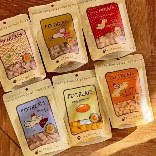 韩国FD TREATS宠物冻干零食果蔬肉冻干犬猫用营养训练奖励狗零食