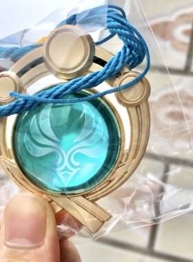 神之眼发光透明挂件手工制作cos道具彩绘精致渐变晶体