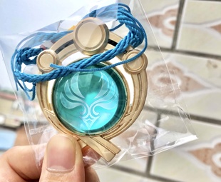 神之眼发光透明挂件手工制作cos道具彩绘精致渐变晶体