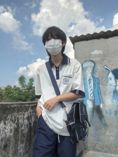 喵丸子jk制服原创体操运动服polo衫 宽松校供学院风 套装 日系dk短裤
