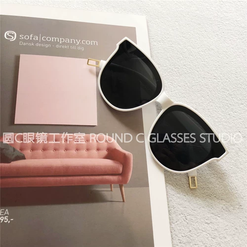 Ретро белые квадратные универсальные солнцезащитные очки подходит для мужчин и женщин, по фигуре