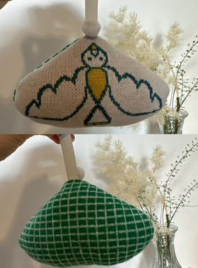 花花同款 可爱小鸟 非原版 皆川明mina perhonen 双面包挂 包装饰