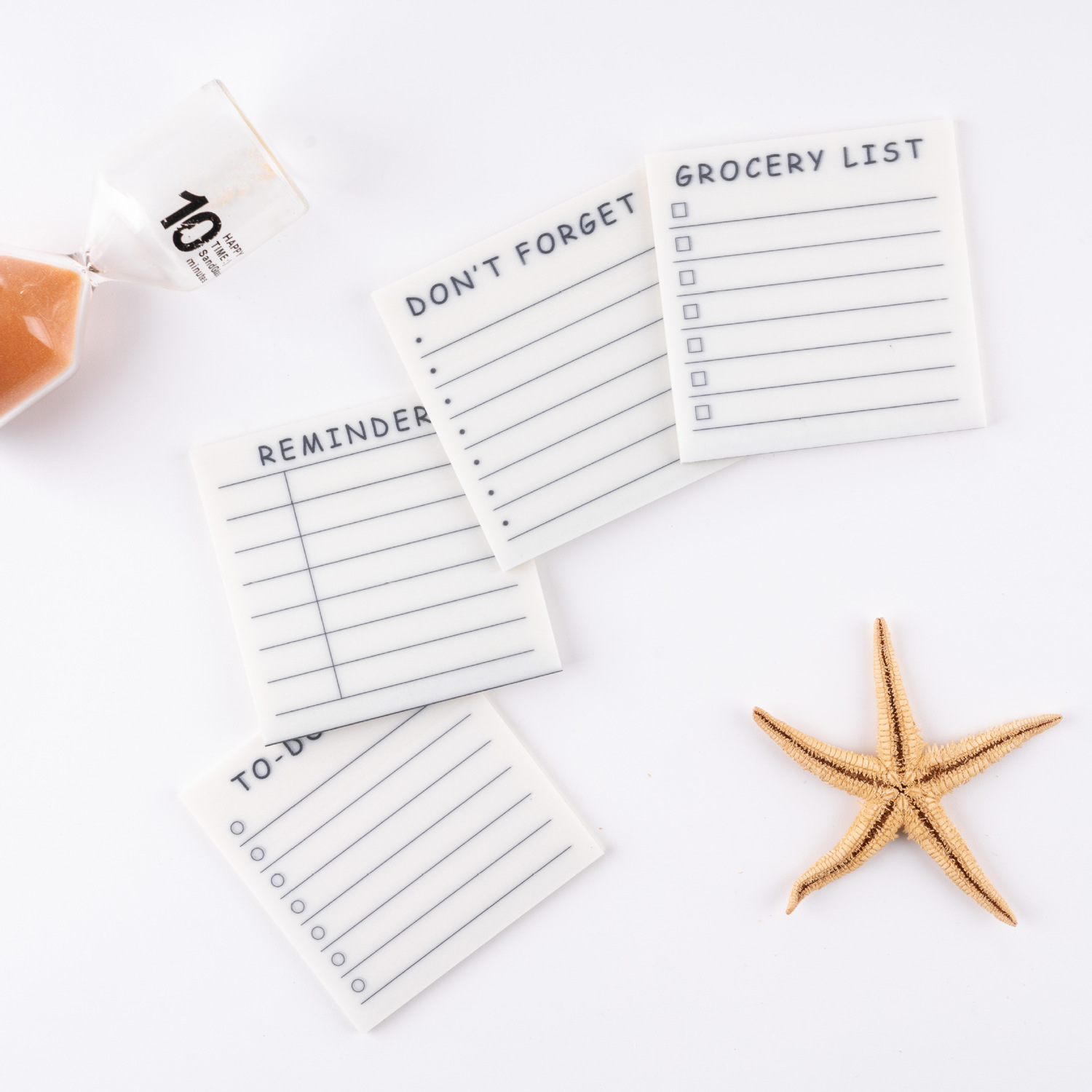 4包套装半透明便利贴记事贴学生笔记便签贴纸可粘书签贴透视n次贴