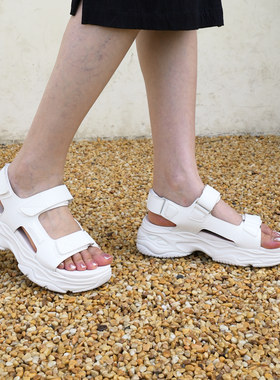 Skechers斯凯奇女鞋春夏季布丁凉鞋厚底防滑透气户外沙滩鞋119846