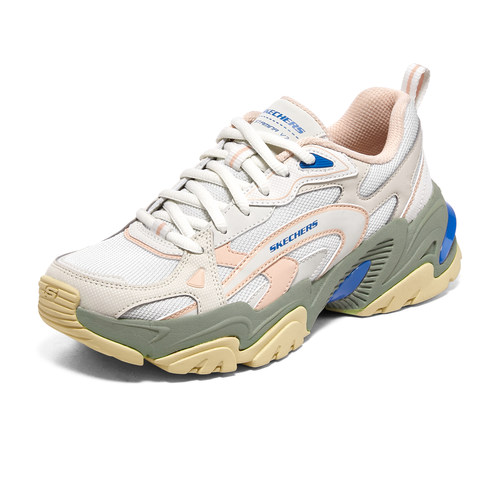 [曾可妮同款]Skechers斯凯奇机甲鞋经典复古潮酷休闲缓震运动鞋女