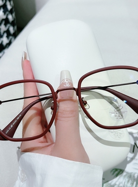 LEMI发财绿近视眼镜框女ins大框素颜可配度数变色平光镜眼睛架男