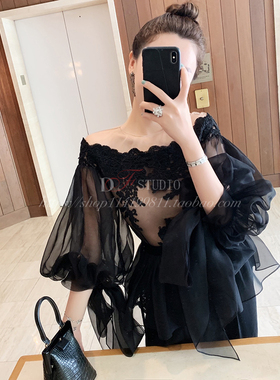 ZOW小辣椒同款周年庆bi入 真丝重工刺绣拼接蕾丝衫 限量款