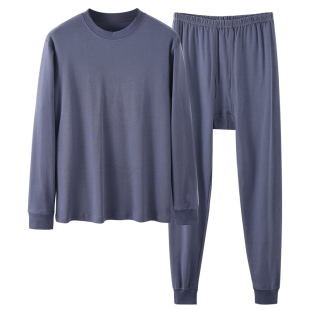 线衣线裤 中老年人秋衣秋裤 保暖内衣棉毛衫 爸爸大码 秋冬 男纯棉套装