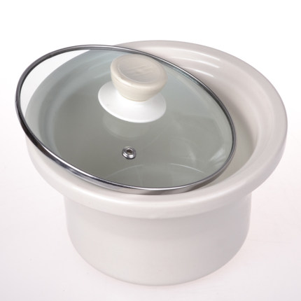 通用内胆炖锅玻璃盖子专用白瓷0.7L1.5L2.5L3.5L4.5L锅胆紫砂陶瓷