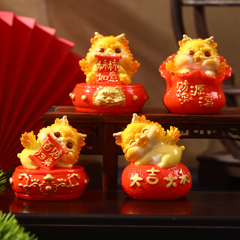 貔貅招财摆件办公桌面工位装饰品