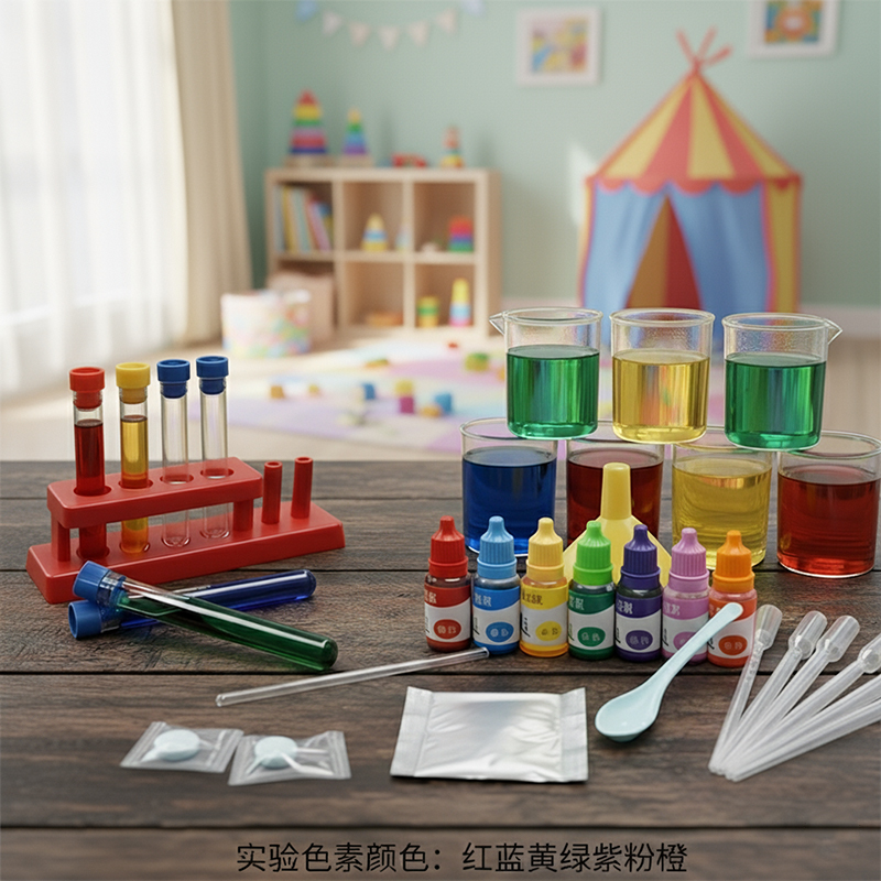 科学小套装专用非食用色素儿童实验颜色混合颜料红黄蓝三原色无毒