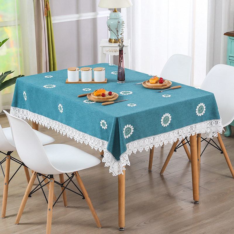 现代简约小清新时尚桌布 亚麻蕾丝柔软餐桌布茶几布圆形方形盖巾,居家布艺,桌布,淘宝优惠券,粉丝福利购,淘宝优惠卷