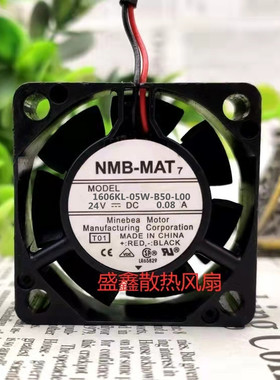 NMB 1606KL-05W-B50-L00 24V 0.08A静音散热风扇4015