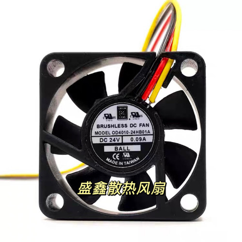 原装ORION FANS OD4010-24HB01A 24V 0.09A 4010 3线 散热风扇