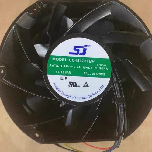 全新原装 SJ SC481751BH DC48V 2.7A 17CM变频器高速直流散热风扇