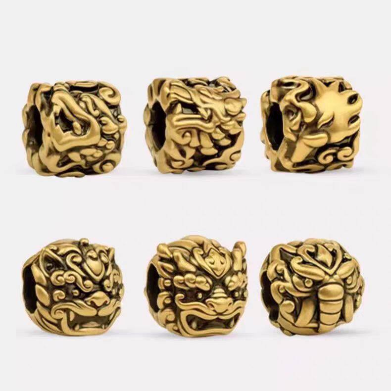 黄金貔貅黄金手链转运珠3D硬金吊坠麒麟手绳将军战甲食梦貘送老公