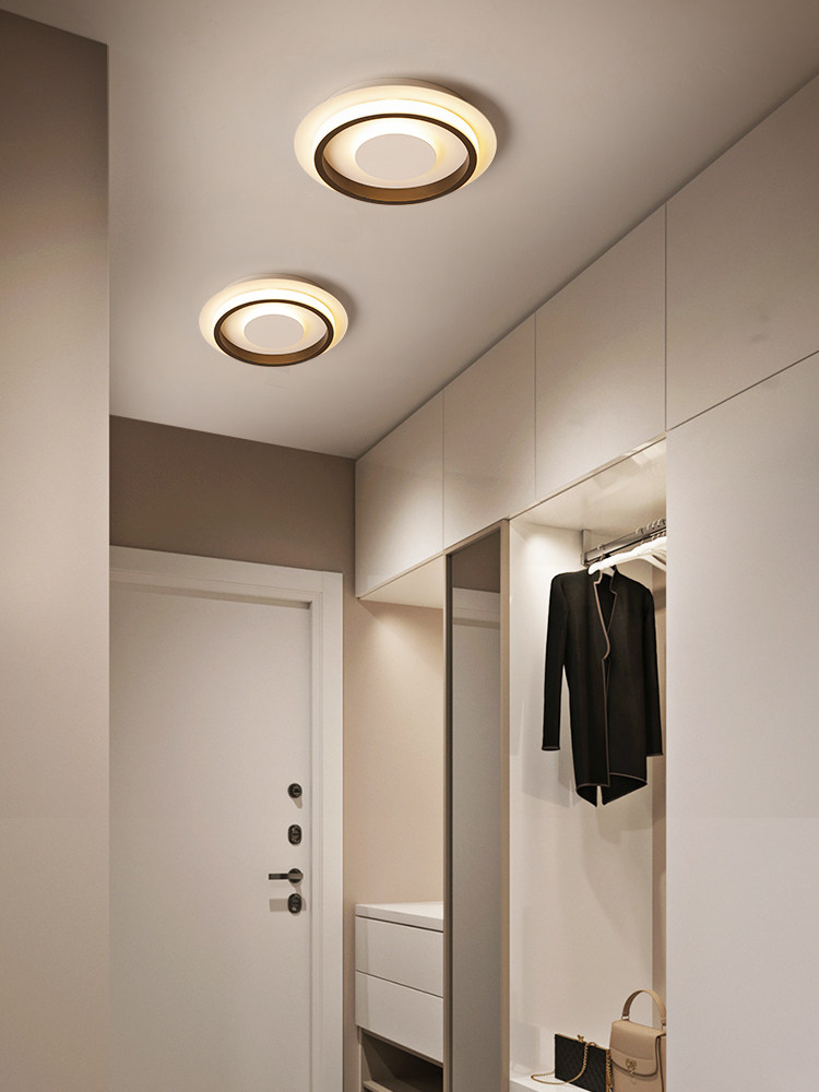 欧过道灯 简北约现代关灯走廊灯具家用进门入户门厅玄阳台吸顶灯