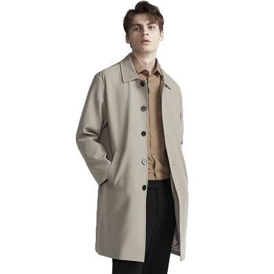 廓形单排中长秋季简约风衣新品