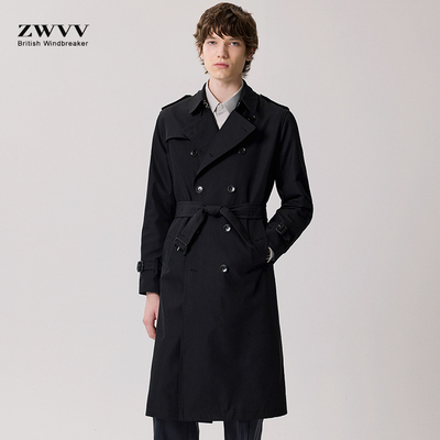 长款过膝春秋战壕风衣防泼水面料