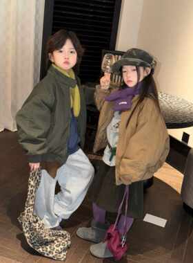 2026冬季新款韩版儿童加厚美式