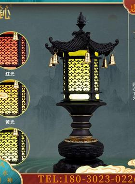 D新圆柱宫灯佛前供灯佛家道家用品佛堂寺庙家用玄关长明灯
