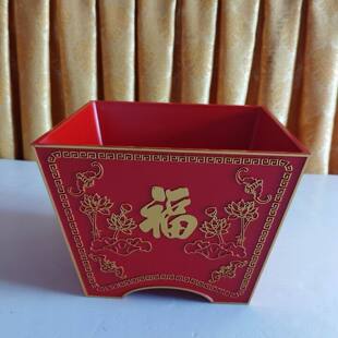 红斗四方斗结婚拜斗订婚斗乔迁搬家老式米斗子孙桶福斗喜斗圆斗