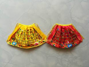 神像佛像披风佛披袍上加西地藏王祖师公袈裟祖师菩萨绣品摆件20cm