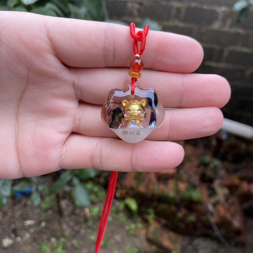 婴儿胎发纪念品diy纯手工制作十二生肖胎毛乳牙脐带储存吊坠项链