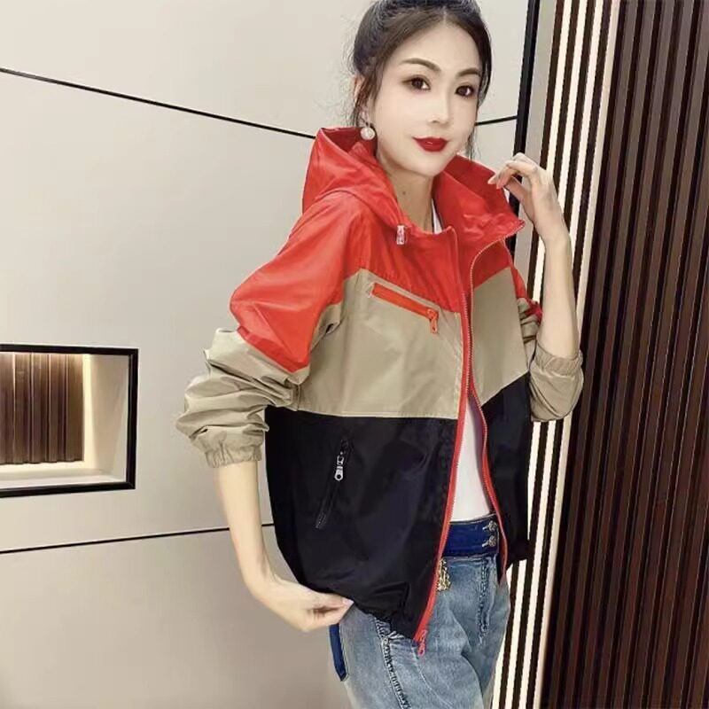 薄款冰丝透气连帽设计感宽松大码小个子洋气防晒外套女空调罩衫潮