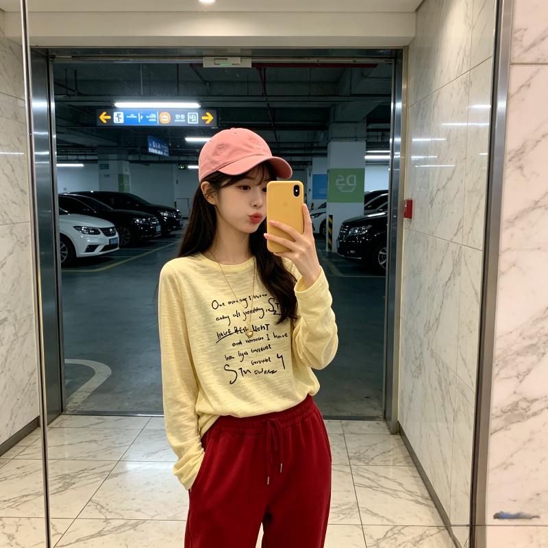 奶黄色慵懒风薄款冰丝透气宽松大码小个子防晒长袖T恤罩衫女洋气