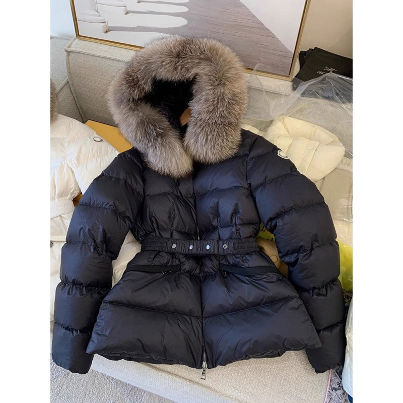 欧货大毛领收腰显瘦小个子加厚保暖防寒宽松大码棉服外套女设计感