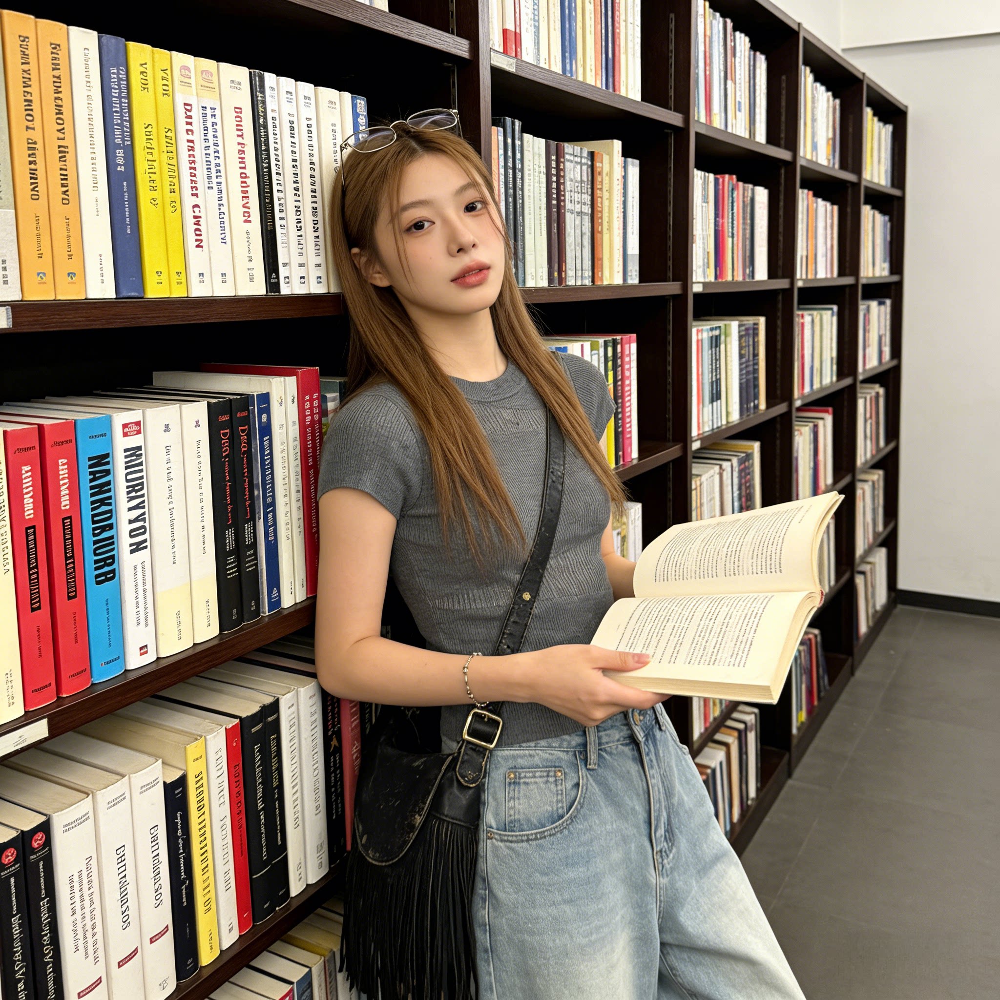 韩系灰色修身圆领短袖毛针织衫女2026夏季新款高级感别致短款上衣