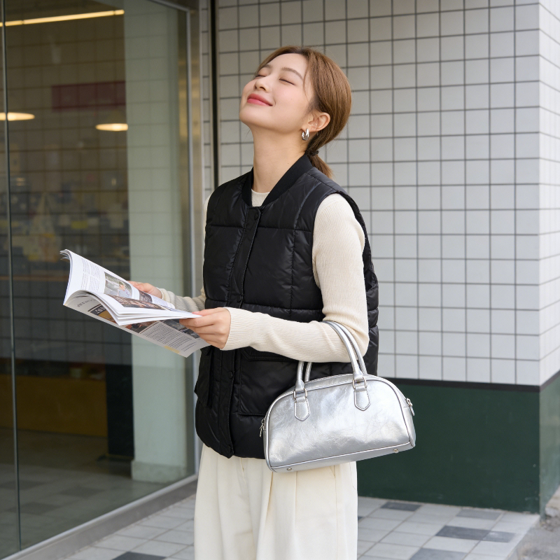慵懒风新款马甲外穿女时尚减龄小个子无袖保暖加厚坎肩学生短背心