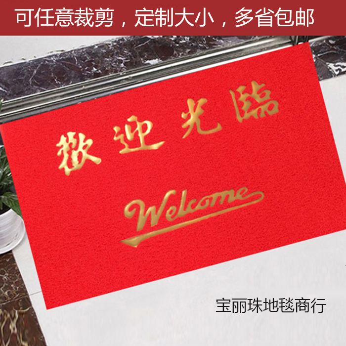 歡迎光臨入戶進門定做logo地墊