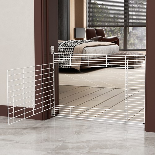宠物门栏免打孔伸缩隔离拦防猫挡狗栅栏挡板小型犬围栏室内阻拦门