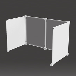 U型学生考试挡板三面隔板防作弊防窥防空调直吹围栏桌面隔断屏风