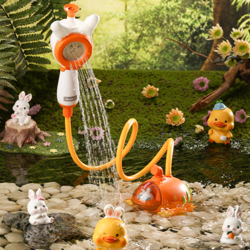 米蓝猫宝宝洗澡玩具电动戏水花洒