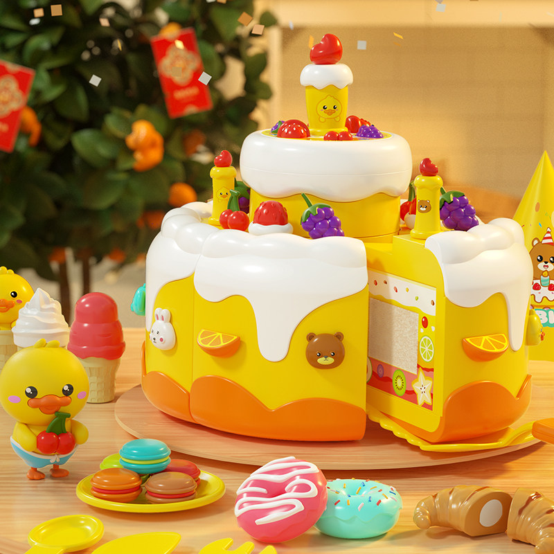 儿童过家家玩具少儿益智3到6岁以上女童生日蛋糕礼物4一5女孩新年