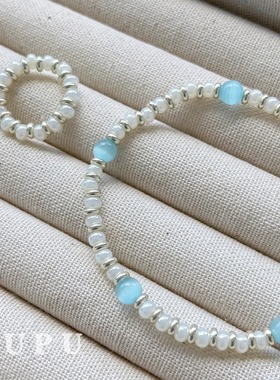 女猫眼石原创设计手工手链