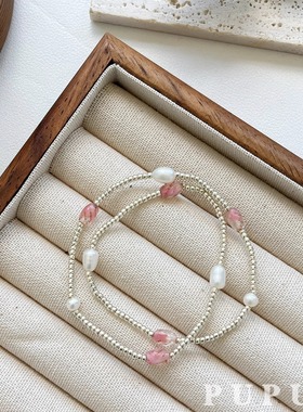 原创手工手链PUPU米珠简约百搭