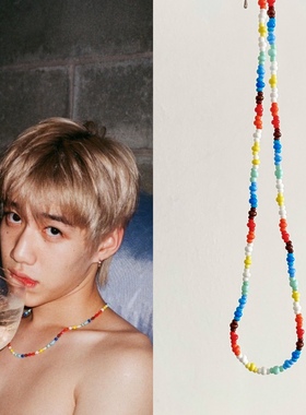 手工项链串珠明星同款圆珠链情侣