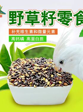 鹦鹉天然野草籽零食补充微量元素高蛋白玄凤虎皮牡丹鹦鹉
