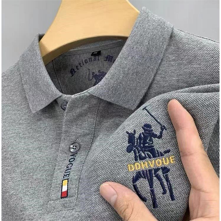 秋冬季保罗刺绣男士长袖商务