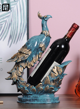 北欧红酒架欧式摆件 现代简约创意家居客厅办公室酒柜摆设装饰品