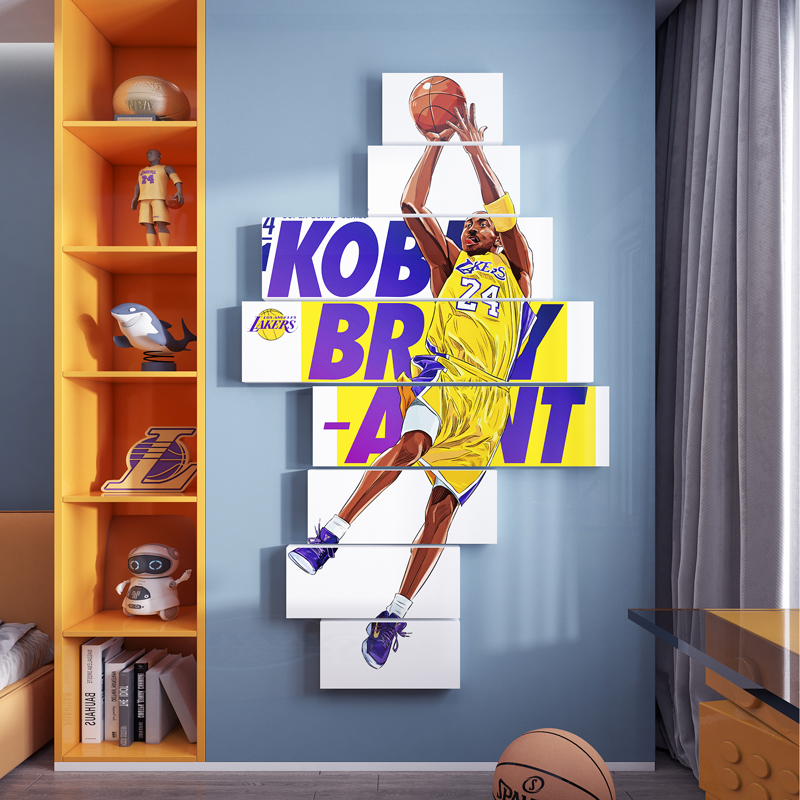 nba篮球明星科比海报墙贴挂画男生宿舍卧室布置儿童房间墙面装饰