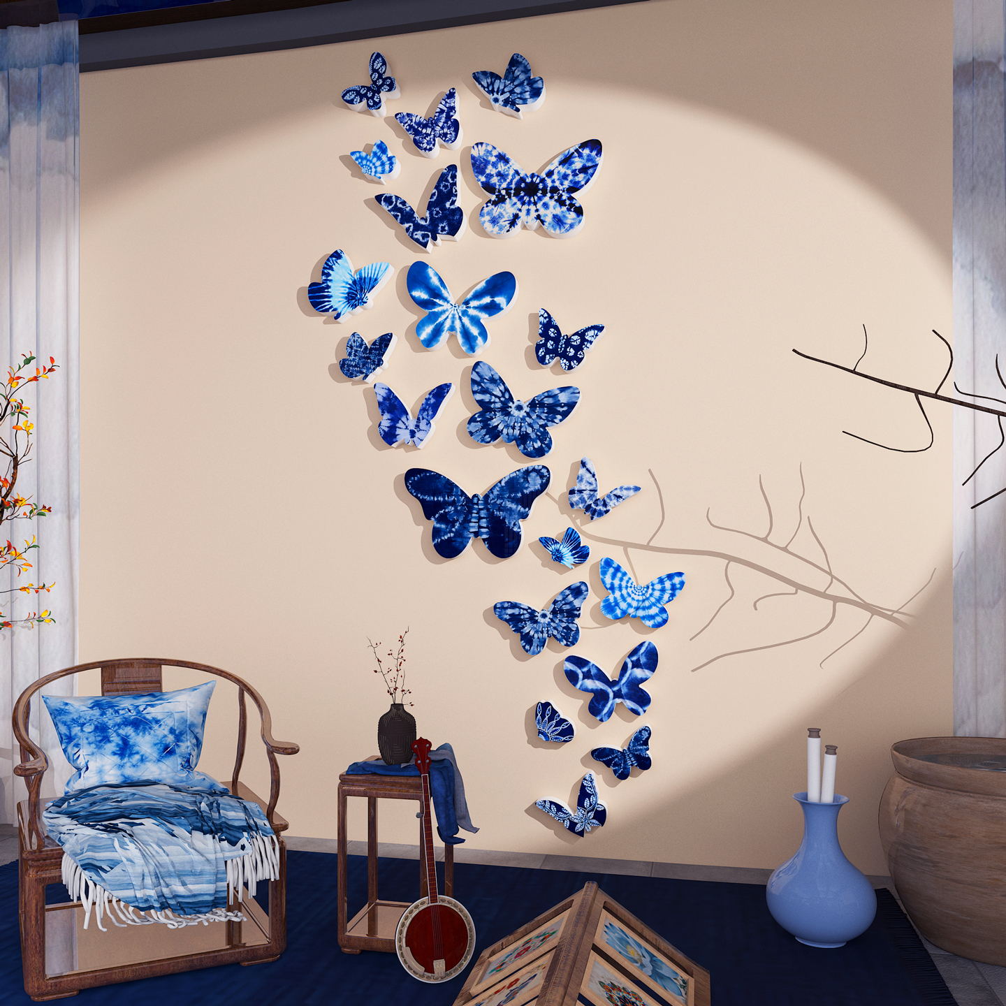 【非遗扎染传统文化】幼儿园环创